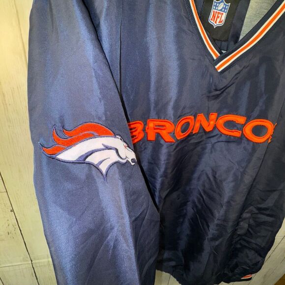 Denver Broncos NFL G-III Apparel Pullover Windbreaker Adult XL Pockets V-Neck - Picture 2 of 8